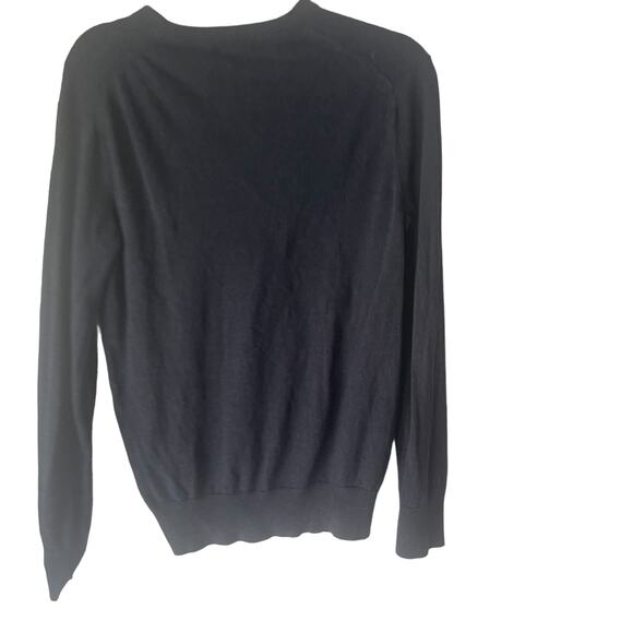 Banana Republic Men's Size Medium Silk Cashmere Blue Henley Sweater - Picture 6 of 8